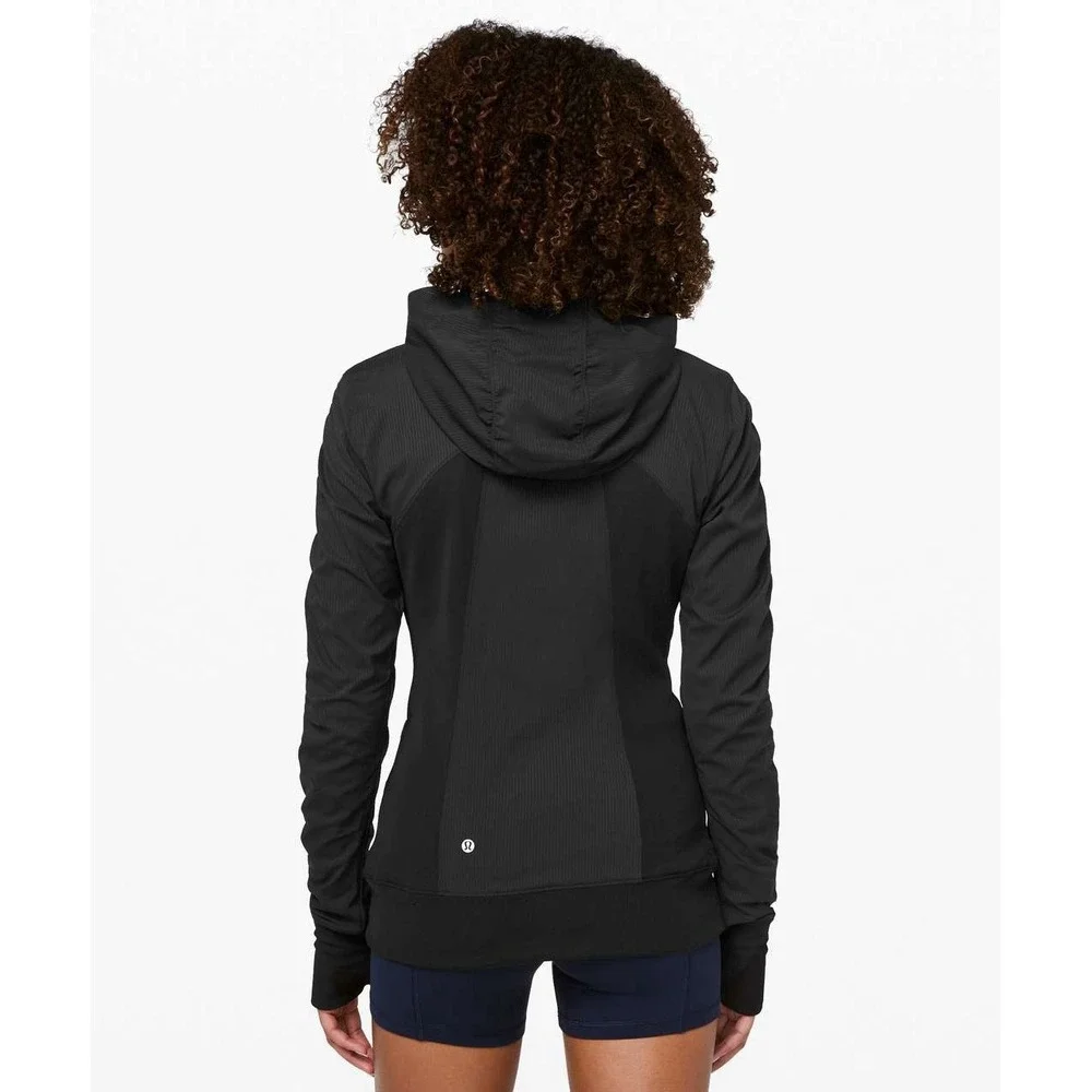 Lululemon Dance Studio Jacket III Reversible Heathered Black Size 6